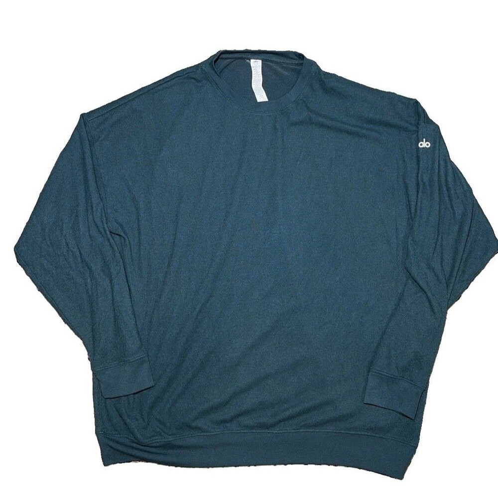 Alo Yoga Oversized  Women’s Pullover Winter Ivy Green Size Large